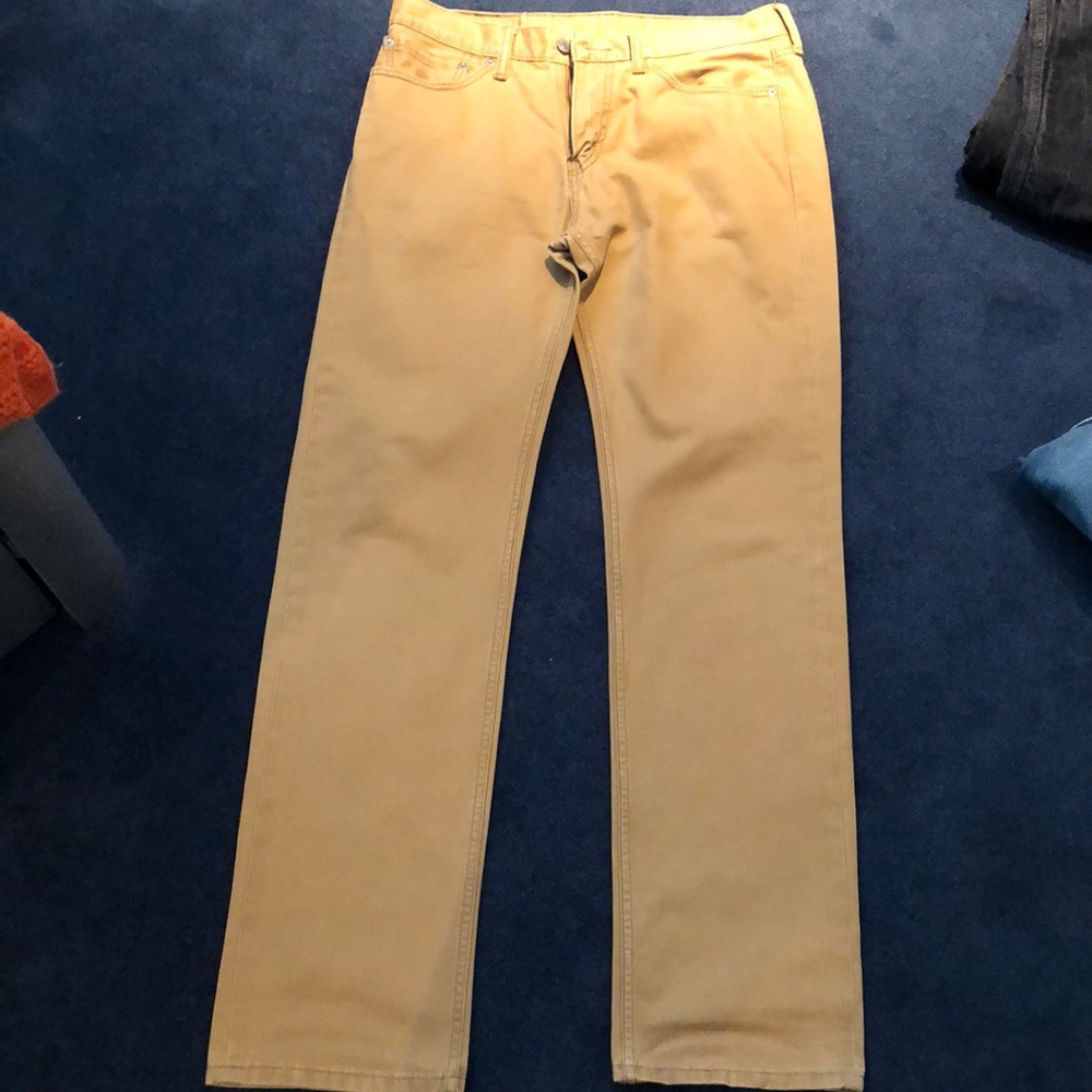 Levi 514 Mens Pants / Jeans - 32x32 - Dark Khacki